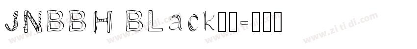 JNBBH BLack字体字体转换